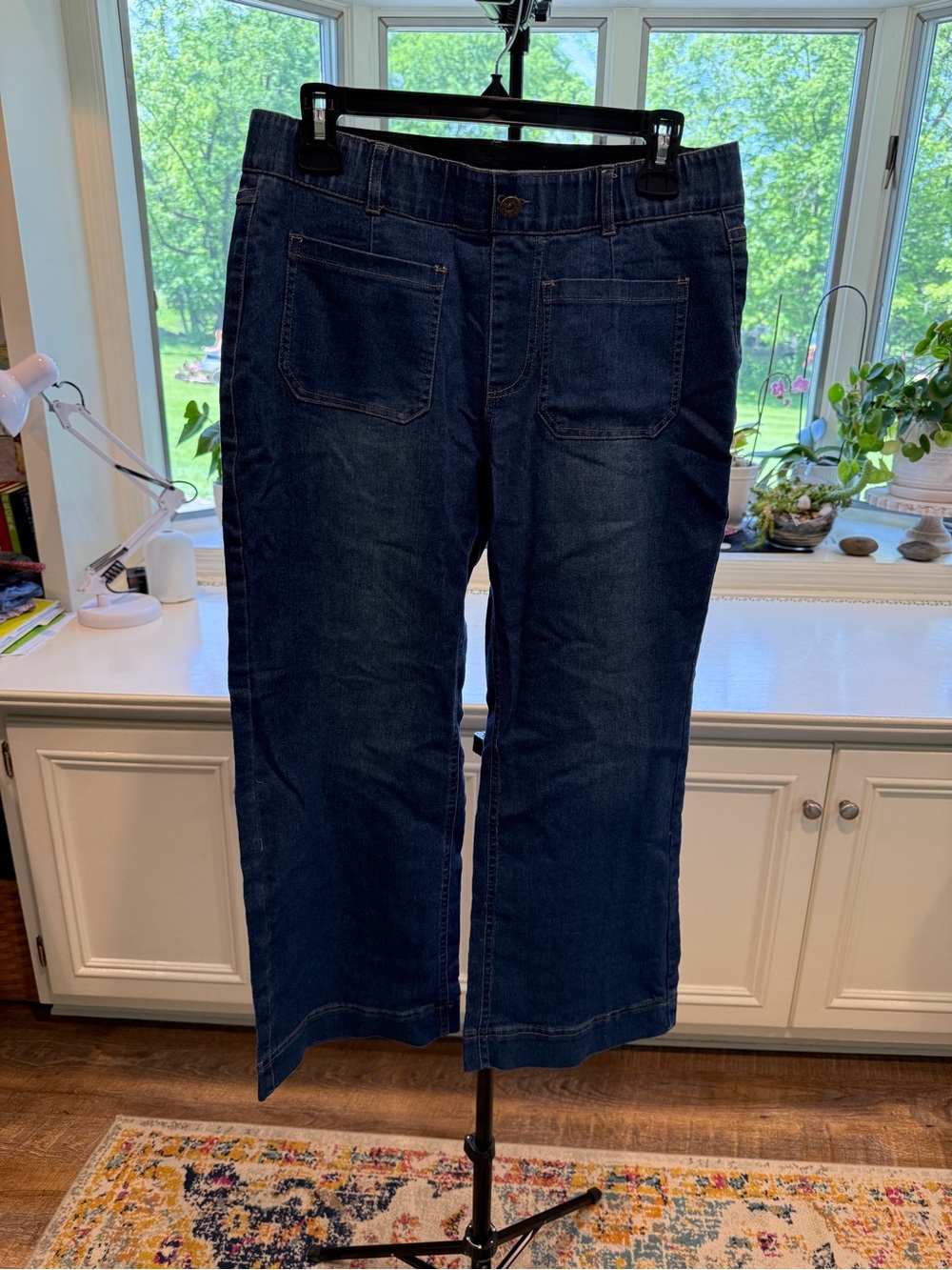 Womens Dark Blue Denim Jeans
